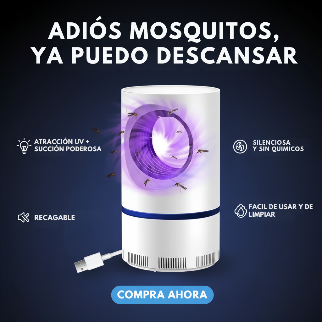 ✅ Lámpara Atrapa Mosquitos Premium – Adiós Picaduras