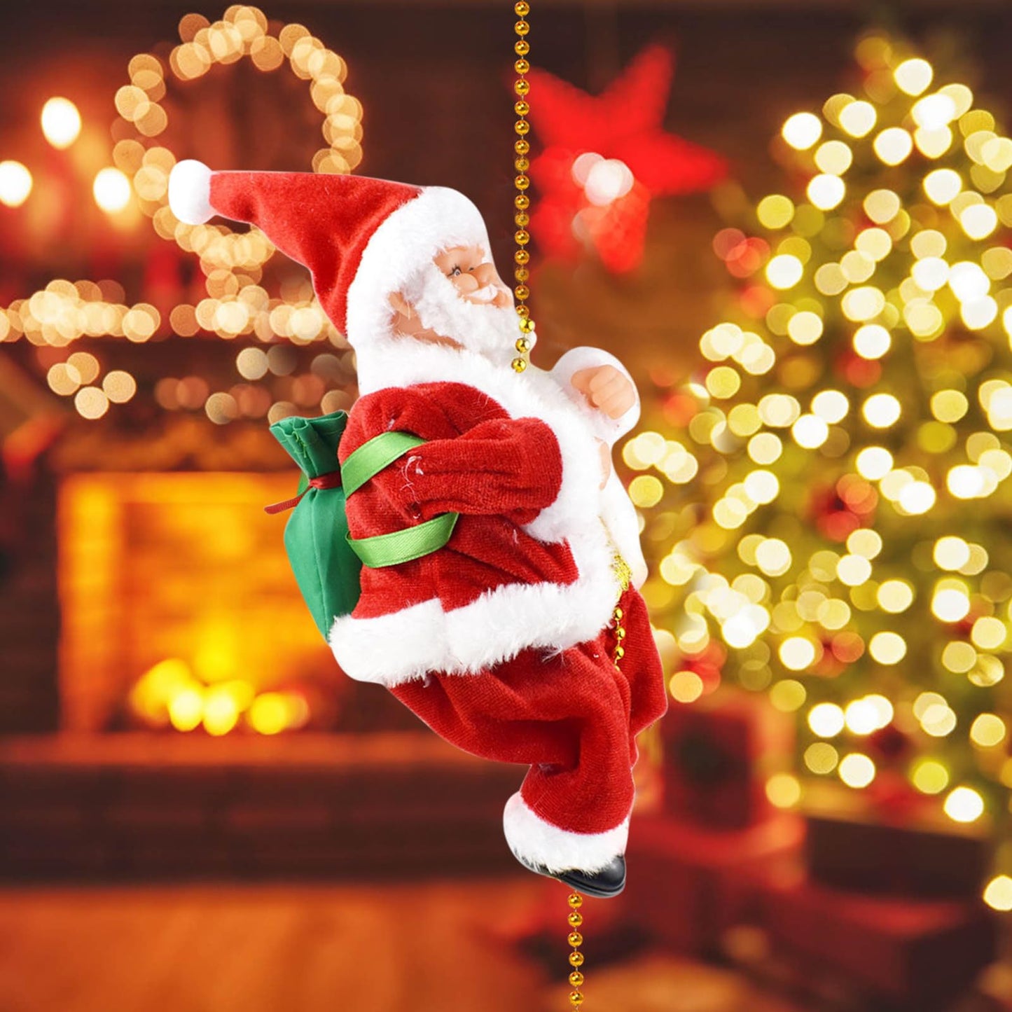Papá Noel Escalador: el detalle que llena tu hogar de alegría y amor navideño 🎁🏠