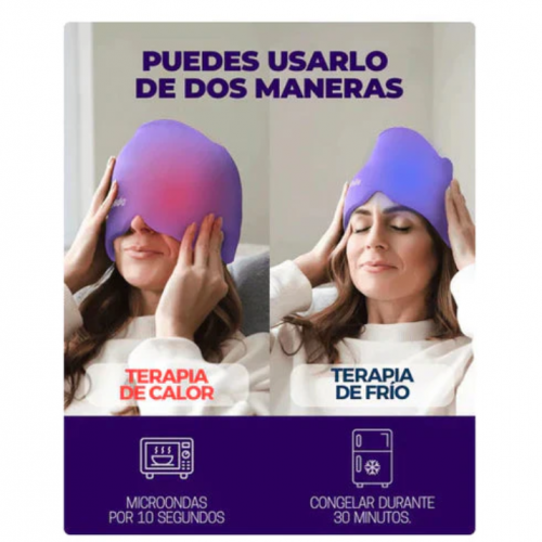 ¡Dile Adiós al Dolor de Cabeza! – Alivio Dual: Frío o Calor a tu Medida.