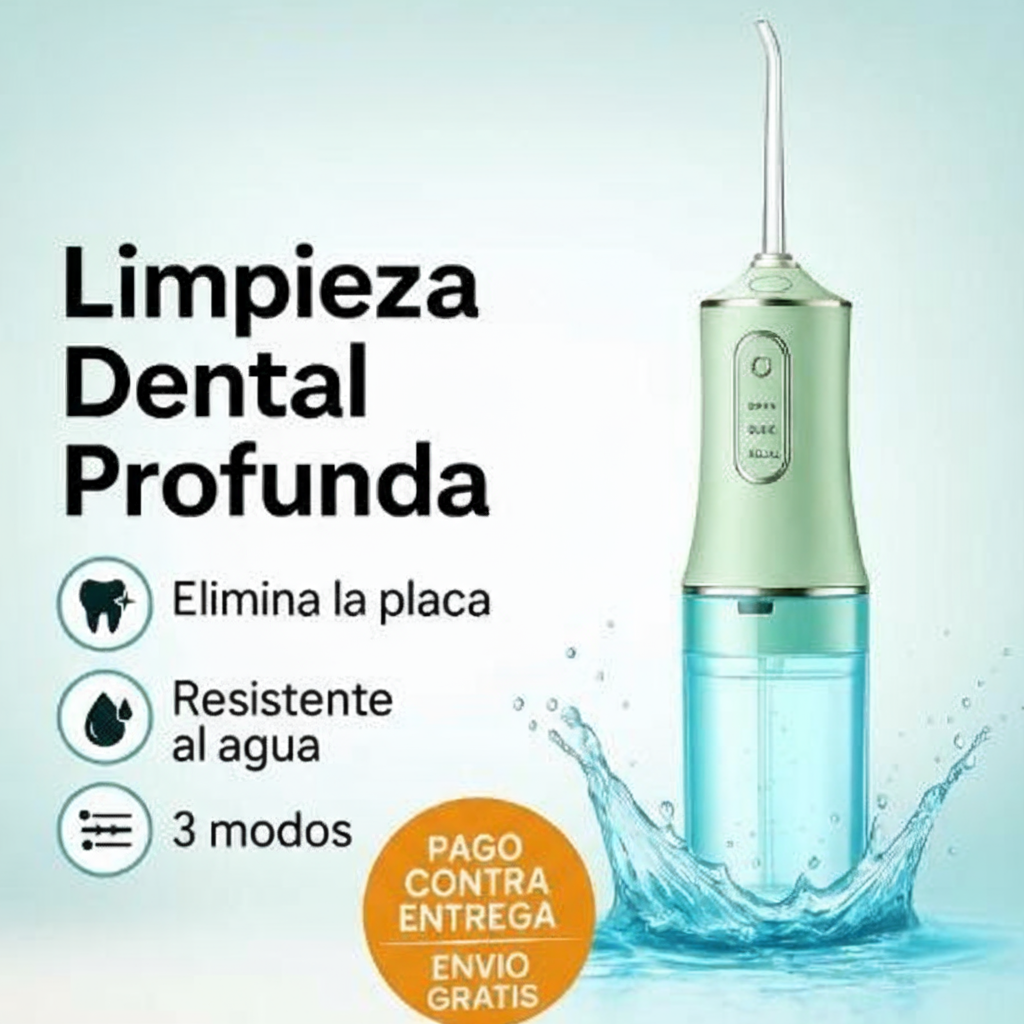 Limpiador Dental a Chorro - Dientes Más Limpios que Nunca