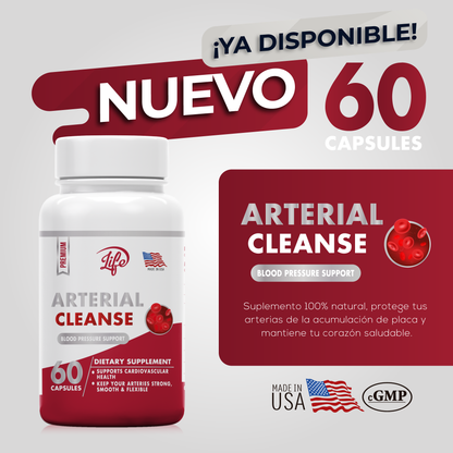 Arterial Cleanse 60 Cápsulas – Limpieza arterial y energía diaria 💓