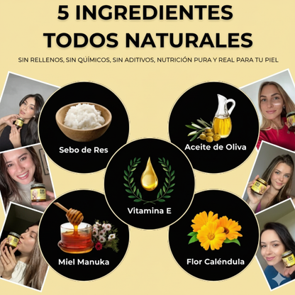 ✨ Dile Adiós a las Arrugas – Bálsamo Natural que Rejuvenece tu Piel 🍯