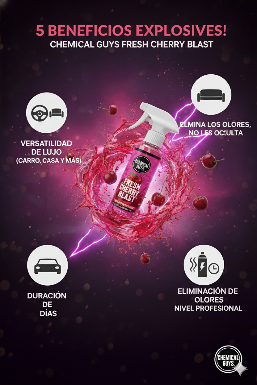 🧴🚗 Ambientador Fresh Cherry Blast – Adiós malos olores, hola frescura 🍒✨